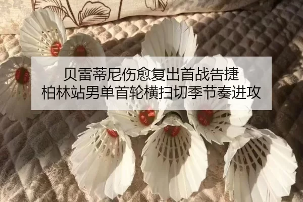 贝雷蒂尼伤愈复出首战告捷 柏林站男单首轮横扫切季节奏进攻